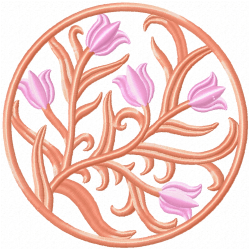 Floral Filigree Embroidery Design 4 Floral Filigree Embroidery Design 4